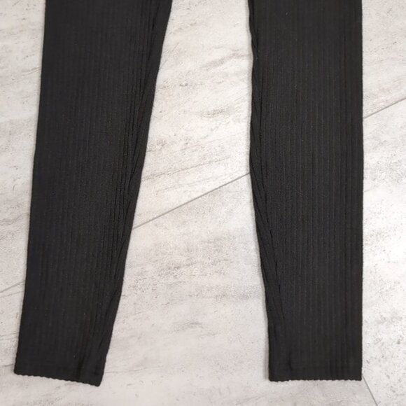 3/$20 Shein Sport Studio Workout Leggings High Stretch Rib Knit Tights Black - Picture 10 of 14